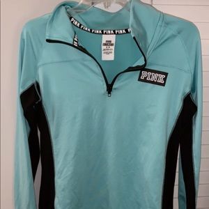 PINK quarter half zip pullover